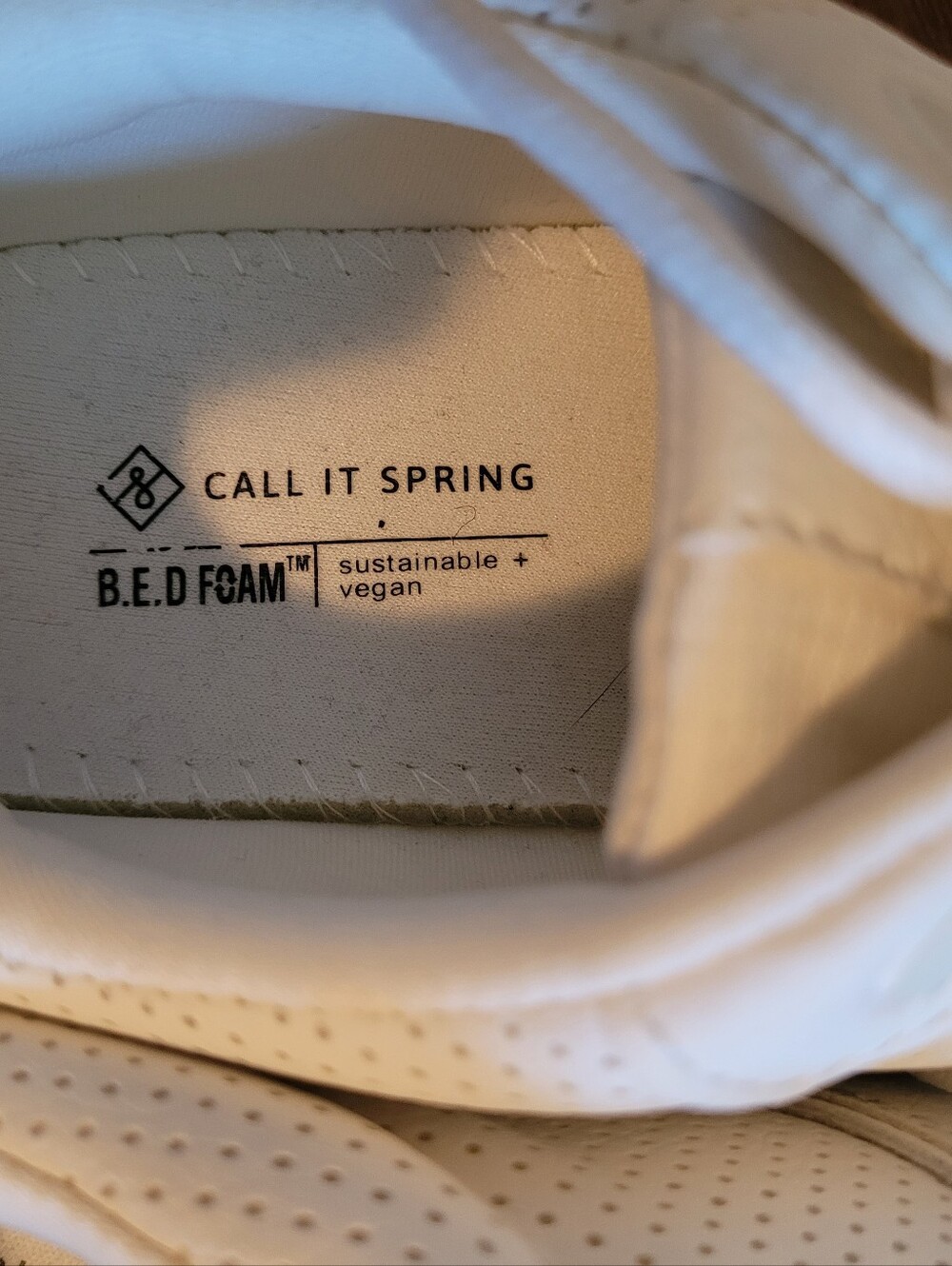 Call It Spring white sneakers, Size 7, lace up, No Box - Picture 7 of 8